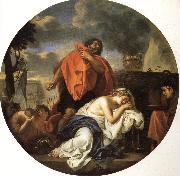 LE BRUN, Charles Jephthah's Sacrifice Sweden oil painting artist